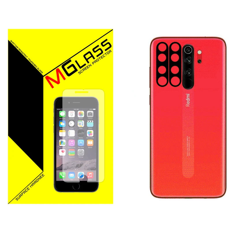 محافظ لنز دوربین ام گلس مدل MGL-02 مناسب برای گوشی موبایل شیائومی REDMI NOTE 8 PRO بسته دو عددی