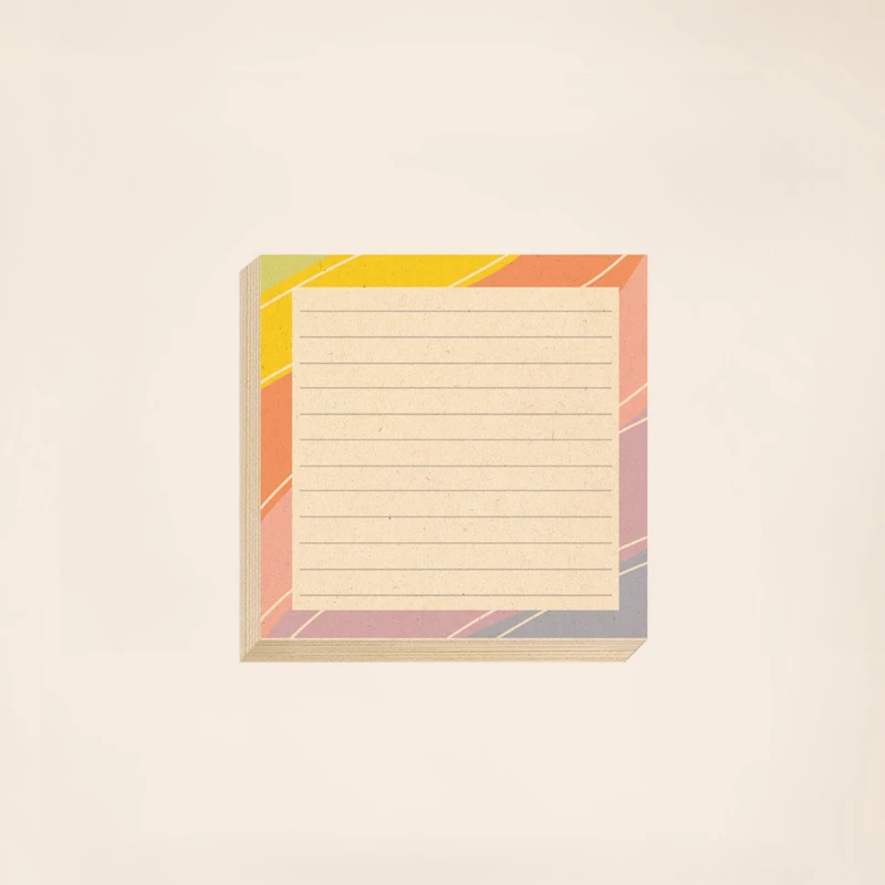 کاغذ یادداشت مریخ مدل Colorful 1037  سایز ۹×۹ سانتیمتر بسته ۱۰۰ عددی  