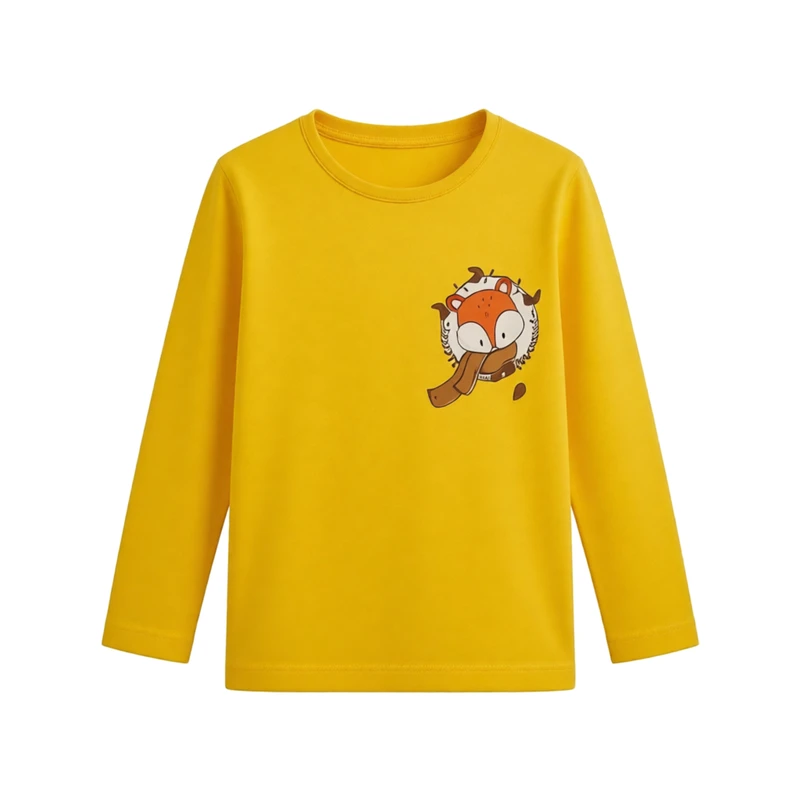 تی‌شرت  آستین بلند نوزادی لوپیلو مدل لوپی روباهه 001