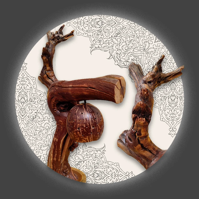 عکس شماره 3 : آباژور مدل چوبی کد ang 480