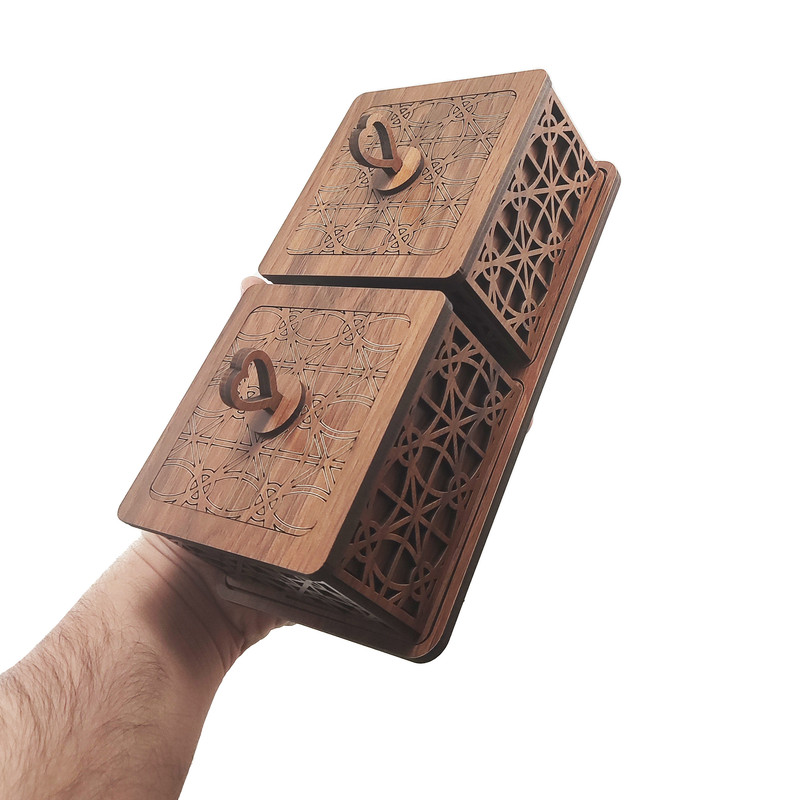 قندان تکچین کالا مدل MDGH-2 مجموعه 3 عددی قندان تکچین کالا مدل MDGH-2 مجموعه 3 عددی