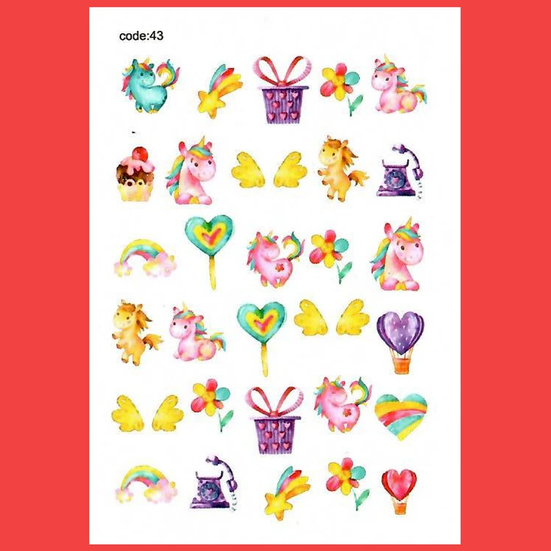 استیکر طراحی ناخن مدل 43