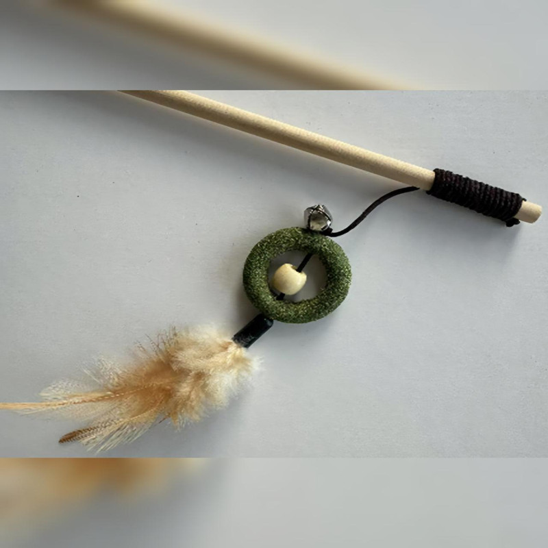 اسباب بازی گربه مدل چوب کت نیپ دار cat_ring