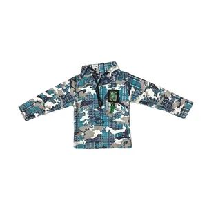 تی شرت آستین بلند پسرانه مدل ارتشی