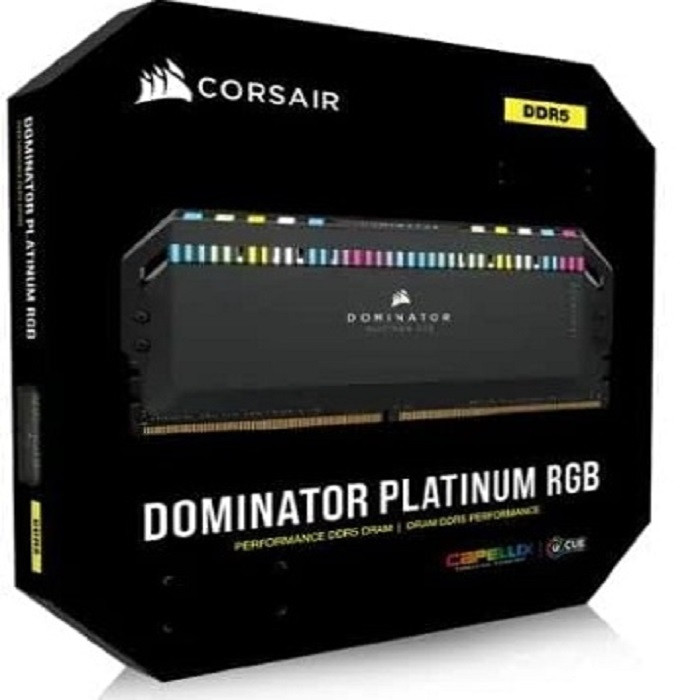 رم دسکتاپ DDR5 دو کاناله 6600 مگاهرتز CL32 کورسیر مدل Dominator Platinum RGB ظرفیت 64 گیگابایت