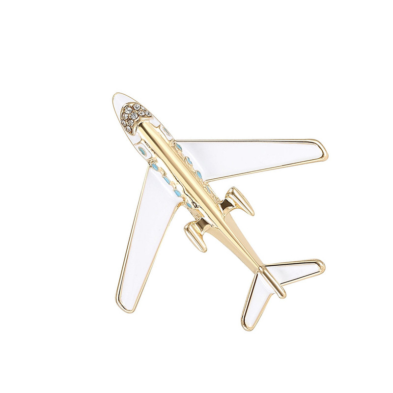 گل سینه زنانه مدل هواپیمای مسافری کد 382