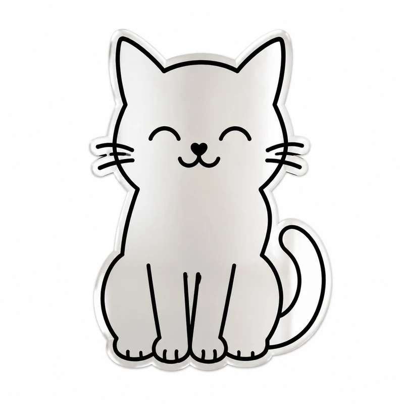 آینه دکوراتیو دیواری طرح گربه