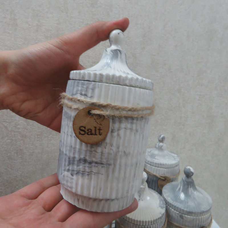 ست جا ادویه 11 پارچه طرح سنگی کد 805