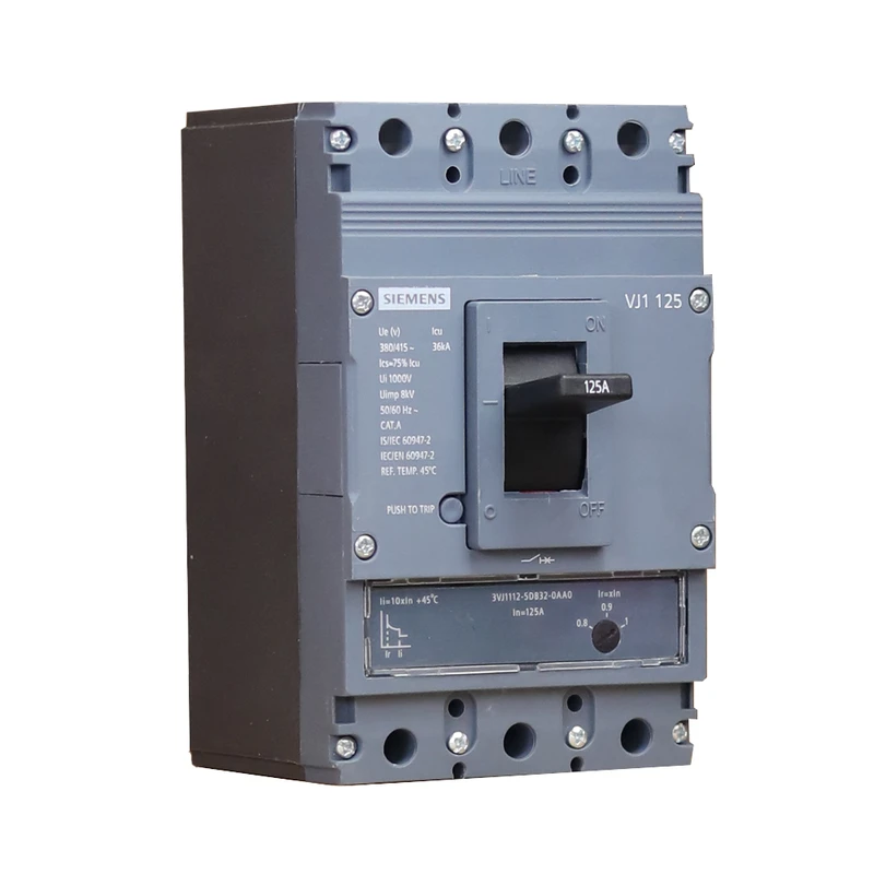 کلید اتوماتیک سه پل 125 آمپر زیمنس مدل زینوا کد 3VJ1112-5DB32-0AA0