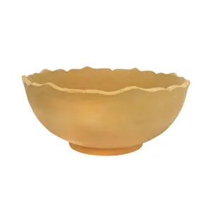کاسه سفالی طرح خام مدل سالاد خوری