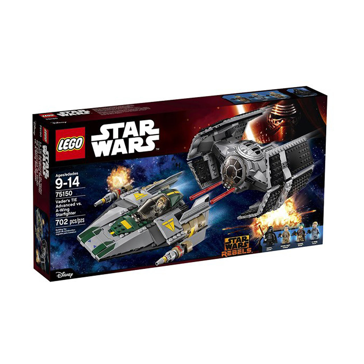 لگو سری Star Wars مدل Vaders TIE Advanced Vs A Wing Starfigh 75150