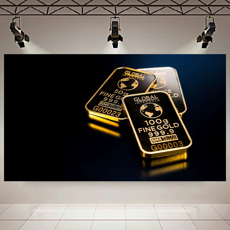 تابلو شاسی طرح شمش طلا کد AR9999