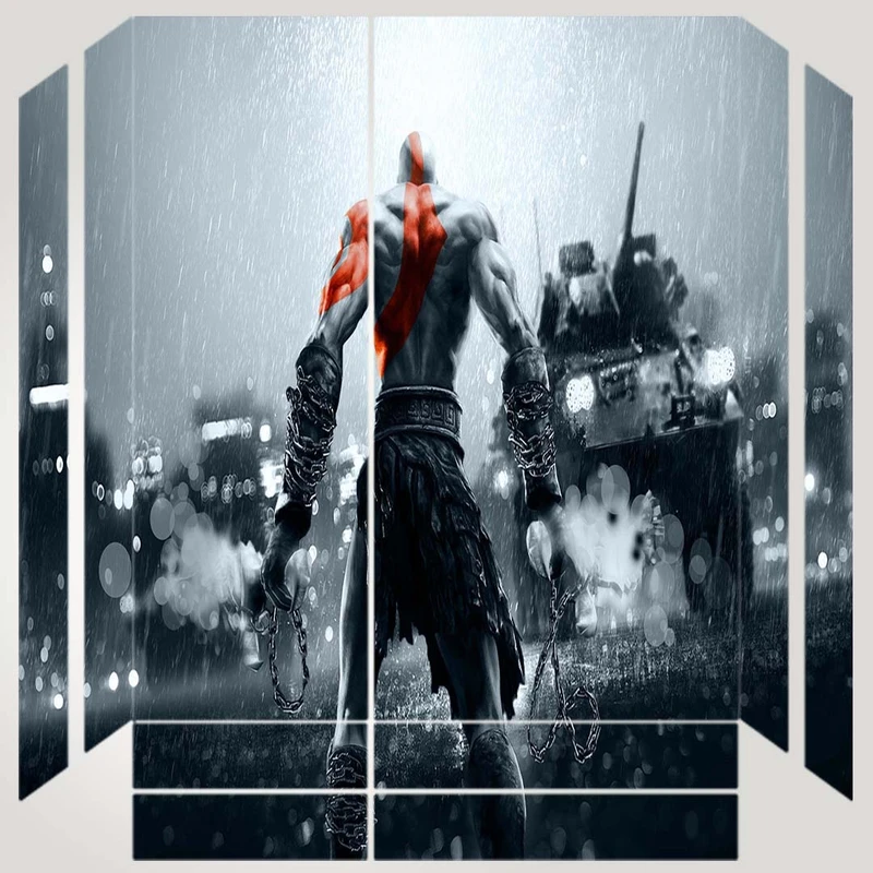 برچسب پلی استیشن ۴ مدل ps4 fat طرح God Of War کد PS-1019