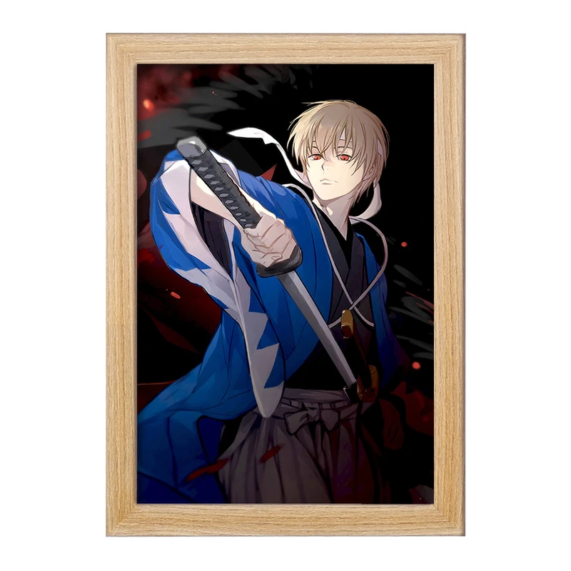 تابلو خندالو مدل اوکیتو و سوباتو انیمه گینتاما  کد 12956