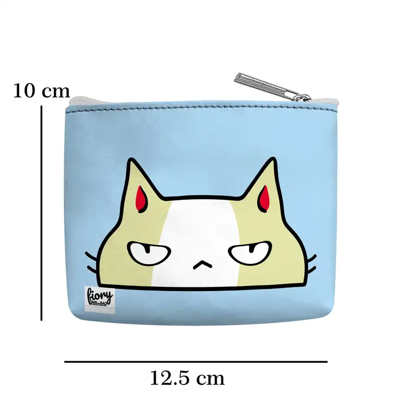 کیف پول فیوری مدل گربه طرح اخمو کد fiory 2289