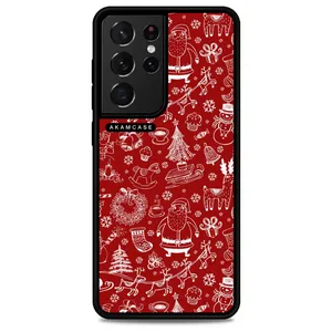 AKAM AMC-WSGS21U-CHRISTMAS-20 Cover For Samsung Galaxy S21 Ultra