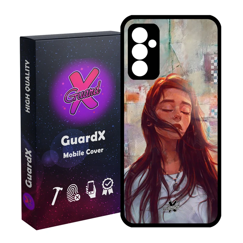 کاور گارد ایکس طرح Girl مدل Glass10056 مناسب برای گوشی موبایل سامسونگ Galaxy A54 / A54 5G