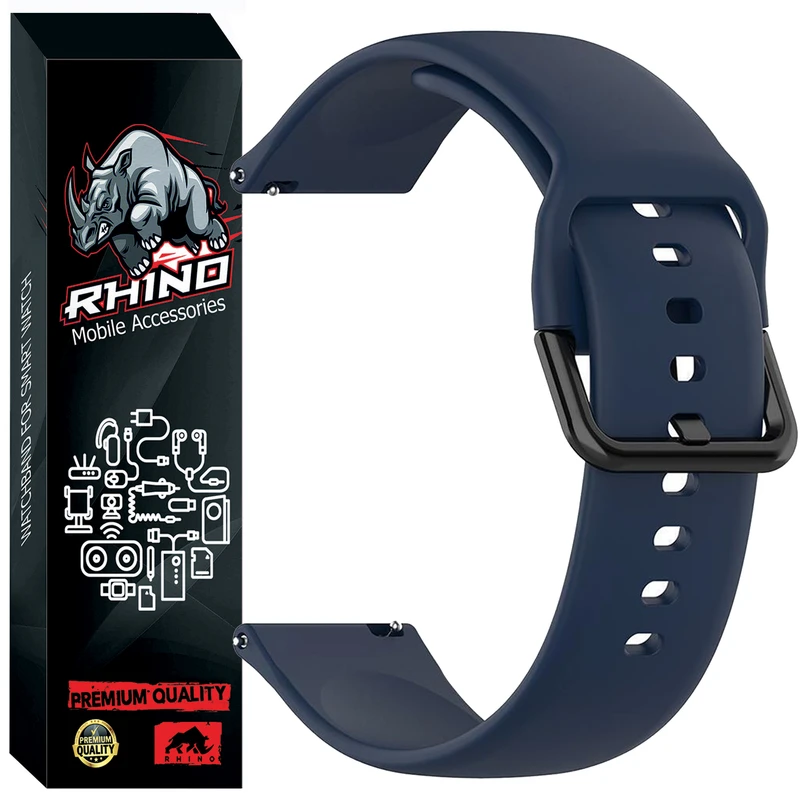 بند راینو مدل Silicon-SQ مناسب برای ساعت هوشمند سامسونگ Galaxy Watch 4 / Galaxy Watch 4 Classic / Galaxy Watch 5 / Galaxy Watch 5 Pro / Galaxy Watch 6 / Galaxy Watch 6 Classic