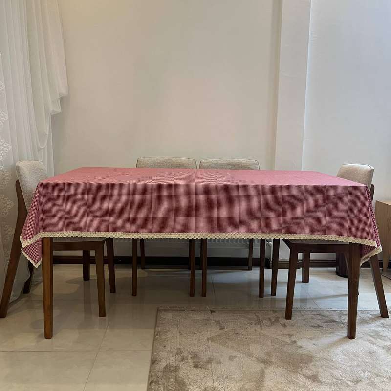 رومیزی طرح چهارخانه کد 1