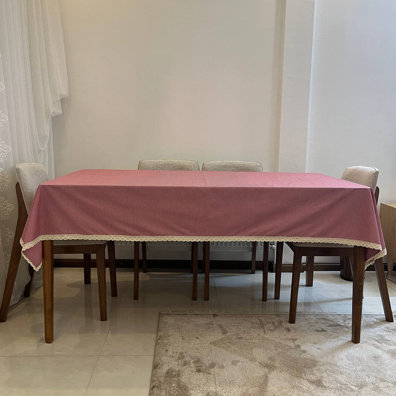 رومیزی طرح چهارخانه کد 1