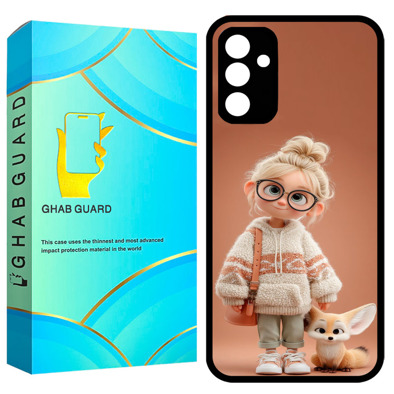 کاور قاب گارد طرح دختر و روباه مدل GCHPA34 مناسب برای گوشی موبایل سامسونگ Galaxy A34 5G