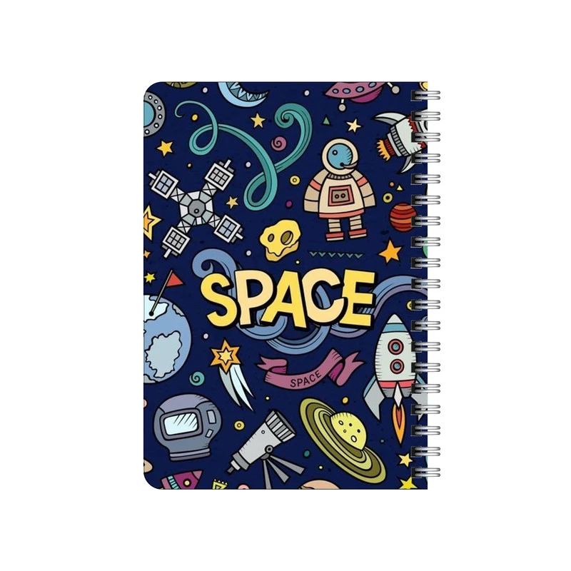 دفترچه یادداشت بامبیلیپ مدل چوبی طرح سفینه و فضا کد 5867931