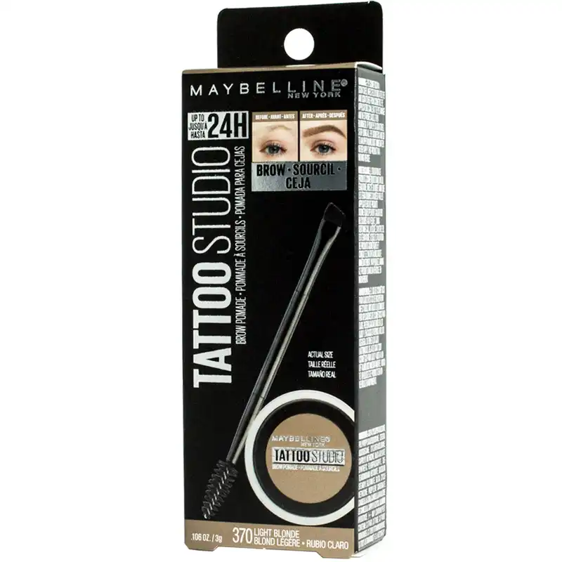 سایه ابرو میبلین مدل Tattoo Studio شماره 370 به همراه برس