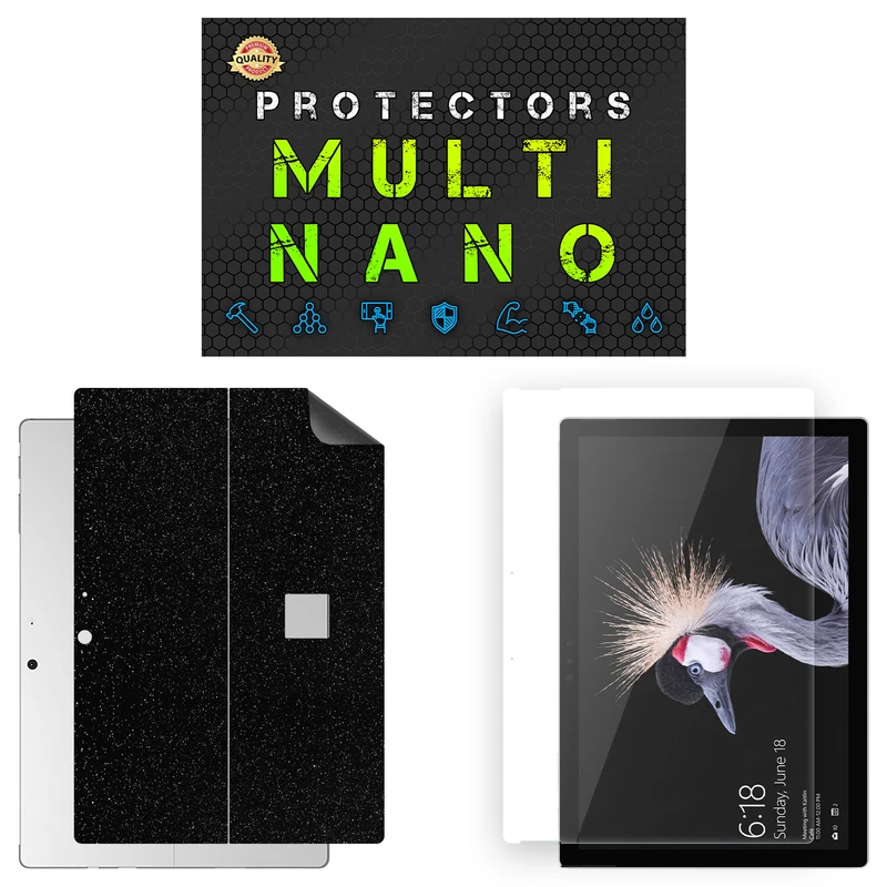 محافظ صفحه نمایش شفاف مولتی نانو مدل X-SFG مناسب برای تبلت مایکروسافت Surface Pro 7 به همراه برچسب پوششی