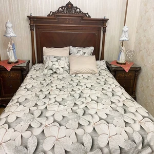 سرویس روتختی طرح گل سنگ یک نفره 4 تکه