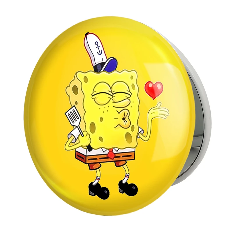 آینه جیبی خندالو طرح باب اسفنجی مدل تاشو کد 4755 