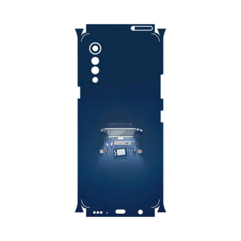 برچسب پوششی ماهوت مدل Programming 3-FullSkin مناسب برای گوشی موبایل ال جی Velvet 5G