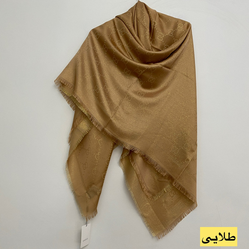 روسری زنانه مدل نخی ژاکارد لمه دار وارداتی اعلاء
