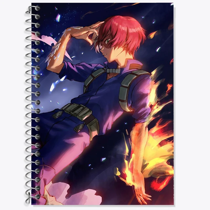 دفتر لغت 50 برگ خندالو مدل شوتو تودوروکی انیمه آکادمی قهرمان من My Hero Academia کد 23495