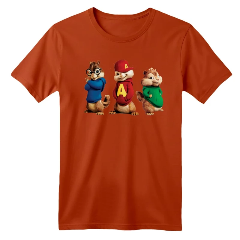 تی شرت آستین کوتاه بچگانه مدل آلوین و سنجاب ها کد ۲