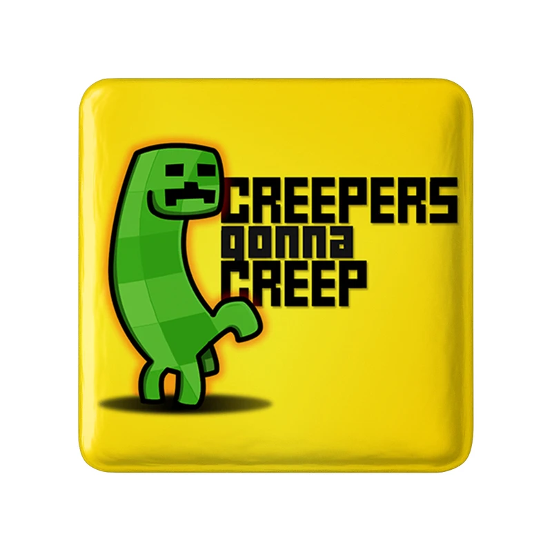 مگنت خندالو طرح بازی ماینکرافت (Minecraft) مدل مربعی کد 37003