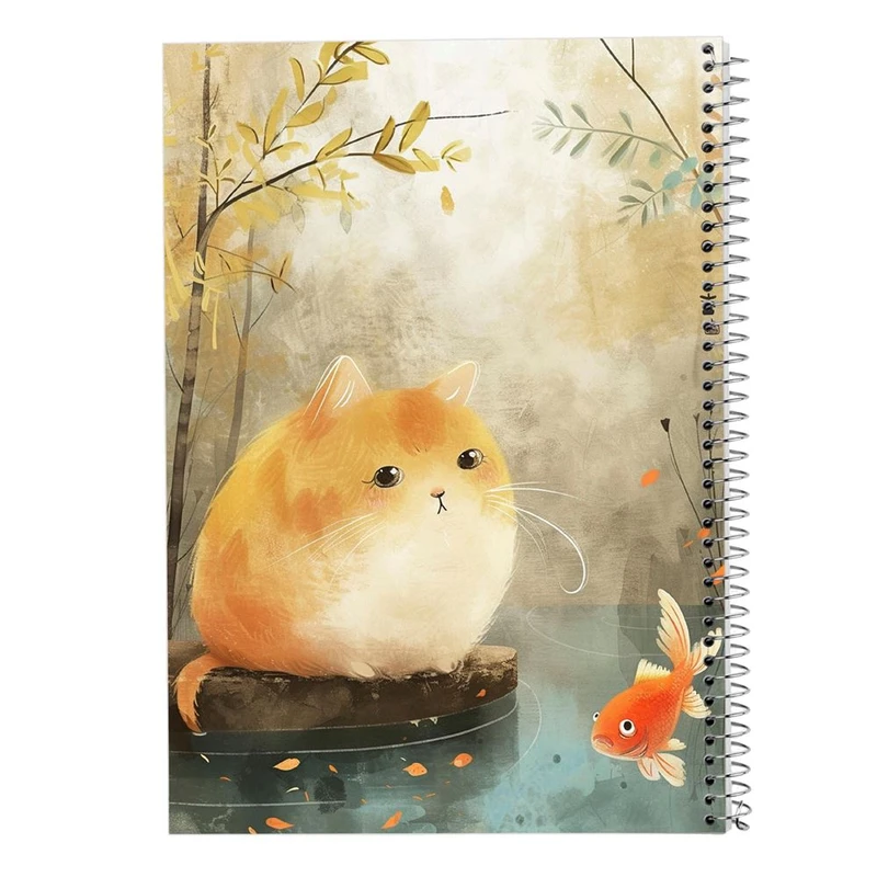 دفتر شطرنجی 50 برگ مدوپد طرح سگ و گربه کد DF17314