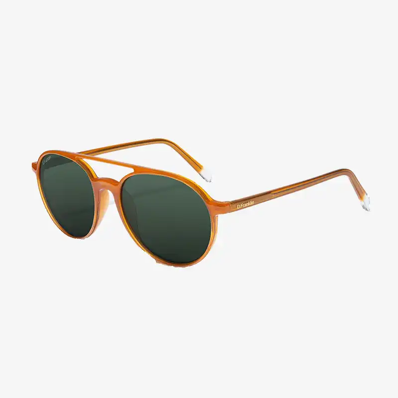 عینک آفتابی دیفرنکلین مدل AMERICA ROUND / AMBER - G15