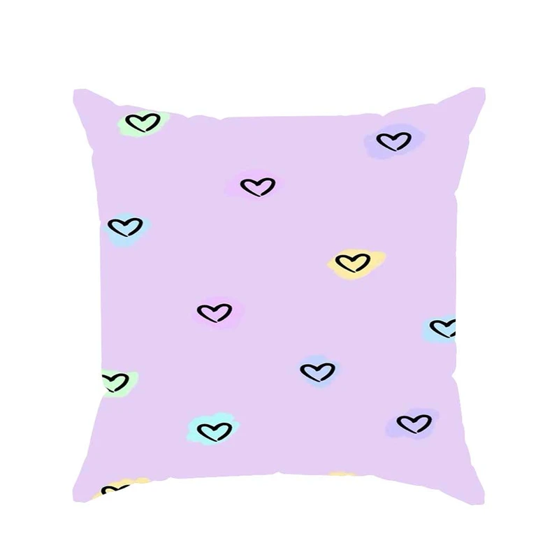 کوسن پاد آفرین مدل فانتزی طرح قلب رنگی کد p2961 سایز 30*30 سانتی متر 