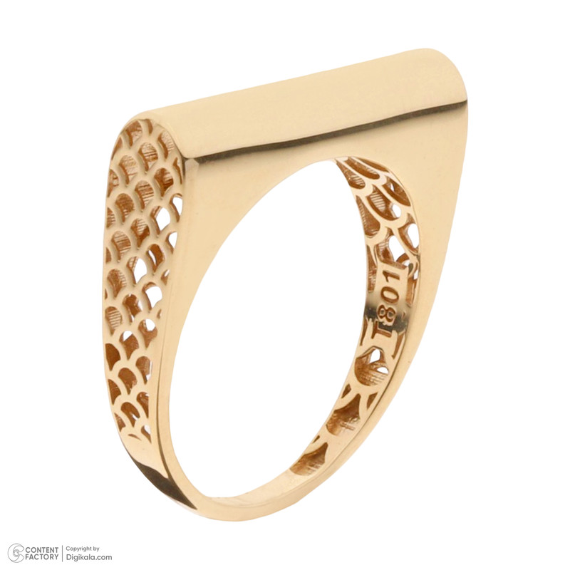 انگشتر طلا 18 عیار زنانه گلدم مدل R-3310004