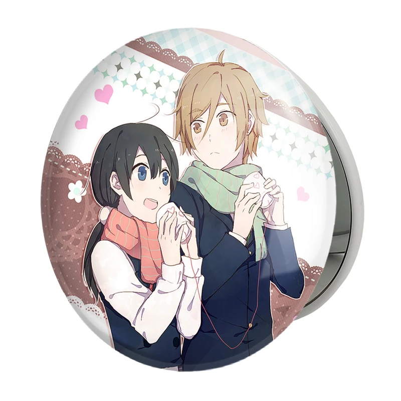 آینه جیبی خندالو طرح موچیزو و تاماکو انیمه فروشگاه تاماکو Tamako Market مدل تاشو کد 22514 