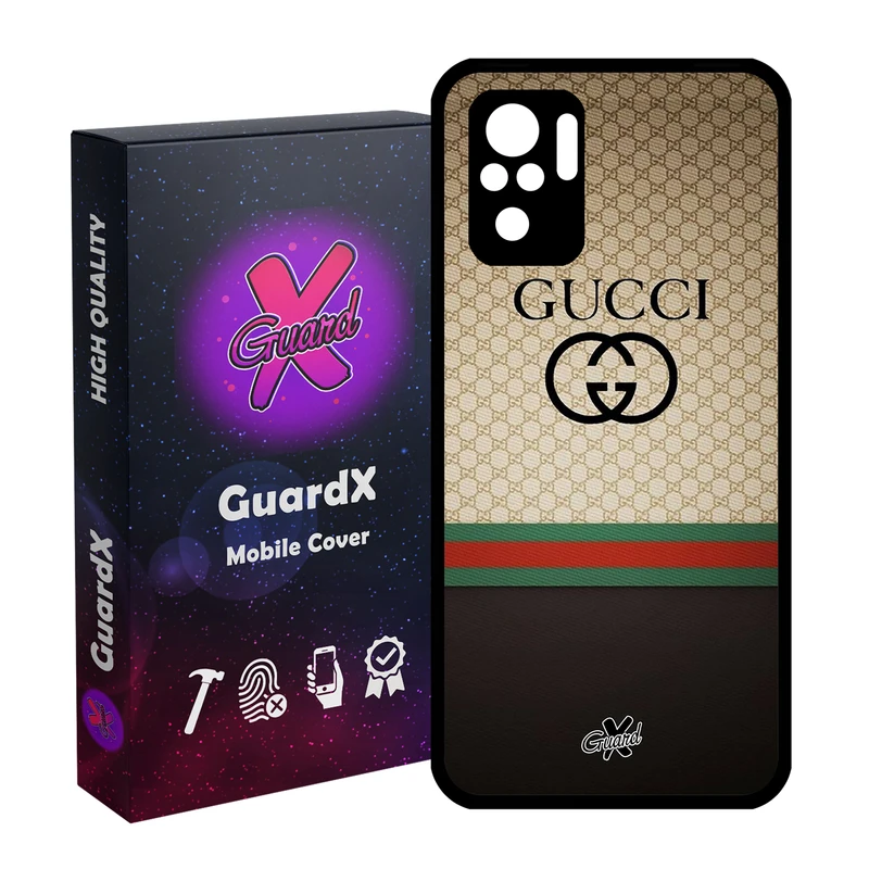 کاور گارد ایکس طرح Gucci مدل Glass10215 مناسب برای گوشی موبایل شیائومی Redmi Note 10 4G / Note 10S