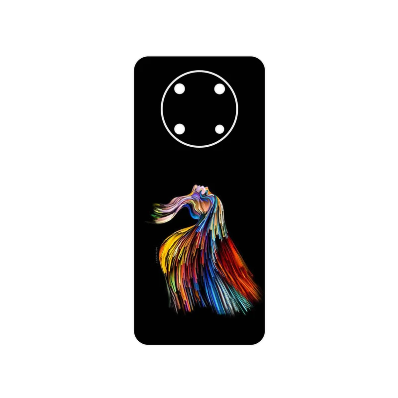 برچسب پوششی ماهوت مدل Rainbow Hair Digital Art مناسب برای گوشی موبایل هوآوی Nova Y90