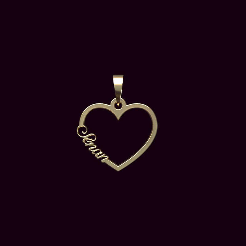 آویز گردنبند طلا 18 عیار زنانه مدوپد مدل اسم سنان senan کد PB1-10894