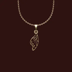 گردنبند طلا 18 عیار زنانه مدوپد مدل پروانه کد X2-1-1013