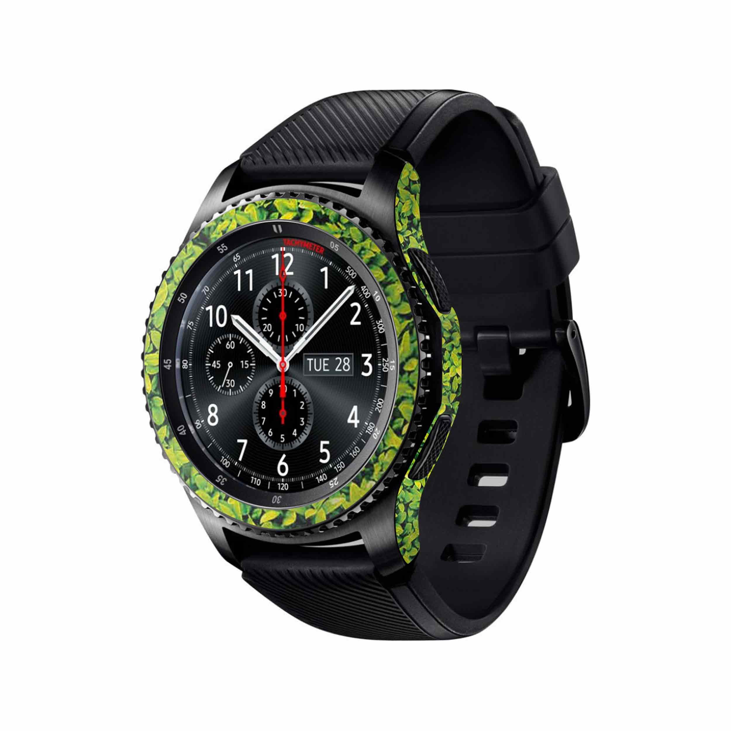 برچسب ماهوت طرح Leafs مناسب برای ساعت هوشمند سامسونگ Galaxy Gear S3 Frontier