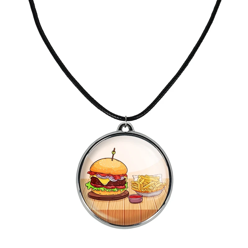 گردنبند خندالو مدل فست فود (Fast Food) کد 3657536576