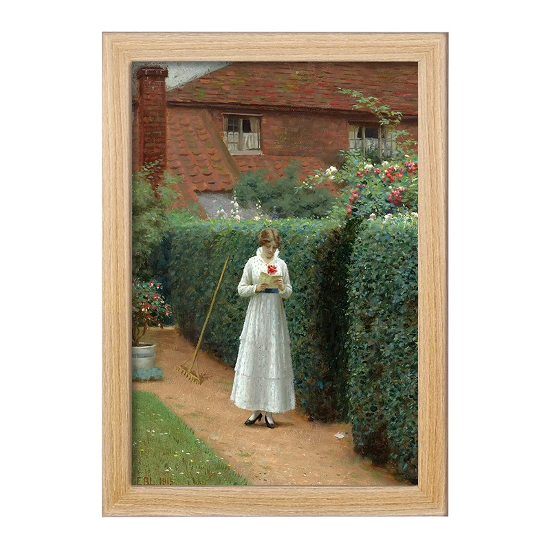 تابلو خندالو مدل نقاشی لو بیلت دوکس اثر ادموند بلر لیتون کد F12461