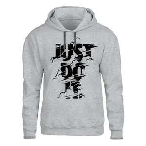 هودی مردانه مدل JUST DO IT  کد 100رنگ طوسی