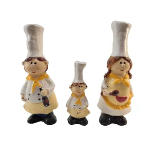 مجسمه مدل خانواده آشپز کد 379 مجموعه 3 عددی