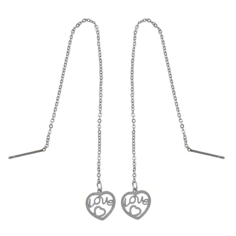 گوشواره زنانه مدل عشق کد ZC955